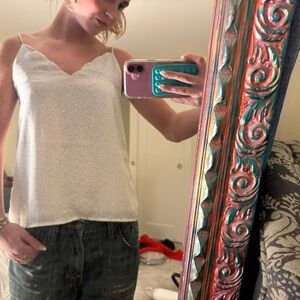 Socialite White Camisole Top